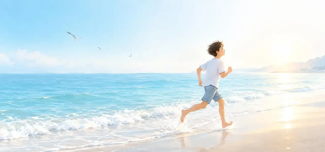 短剧《海风与少年》首屏推荐图